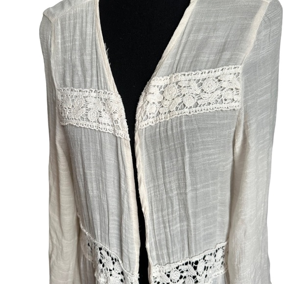 Women’s Swim Crocheted Open Front Cover Up Size S/M - Picture 4 of 17